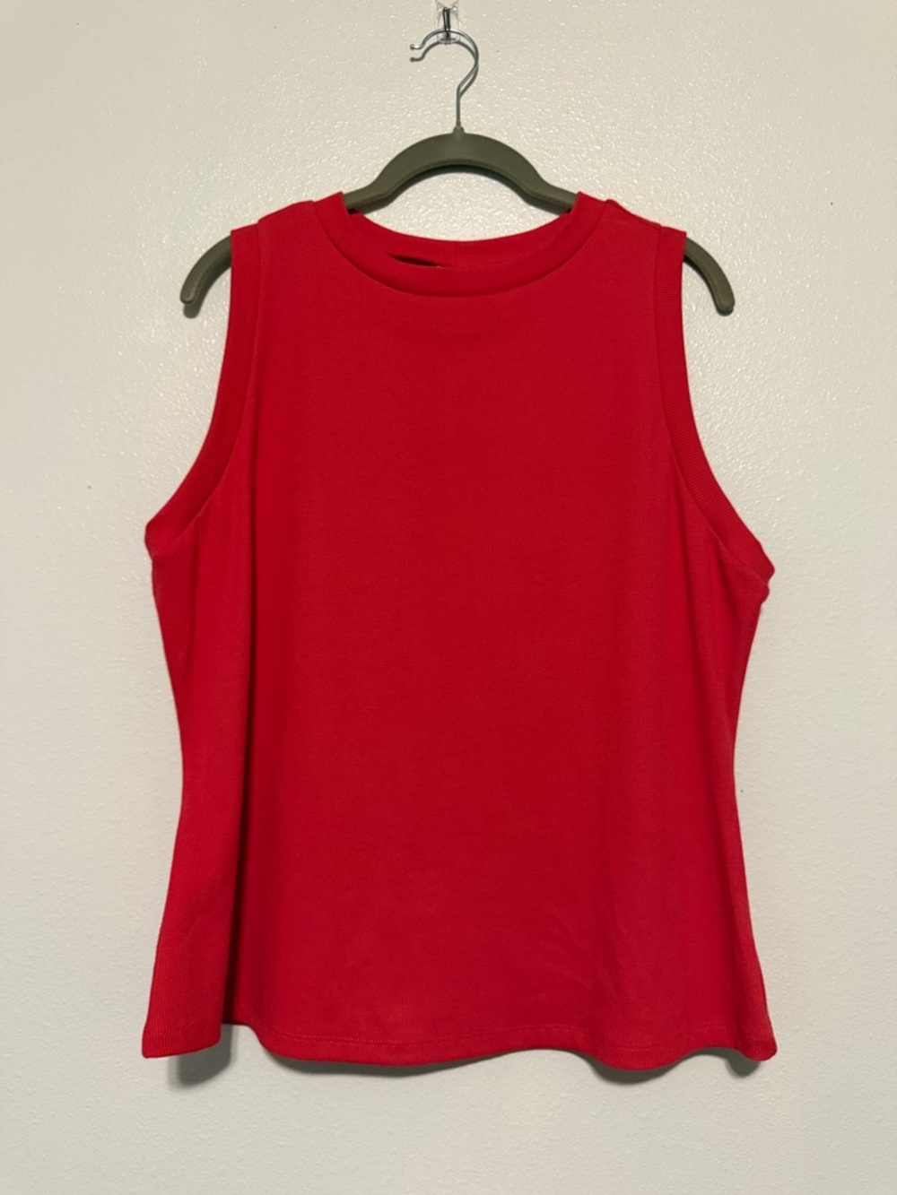 Ava & Viv Red Sleeveless Crew Neck Tank